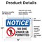Signmission No One Under 18 Permitted OSHA Notice Sign, Vinyl Decal, 14in W x 10in L, 2PK OS-2PACK-NS-D-1014-L-16152 - alternate 4